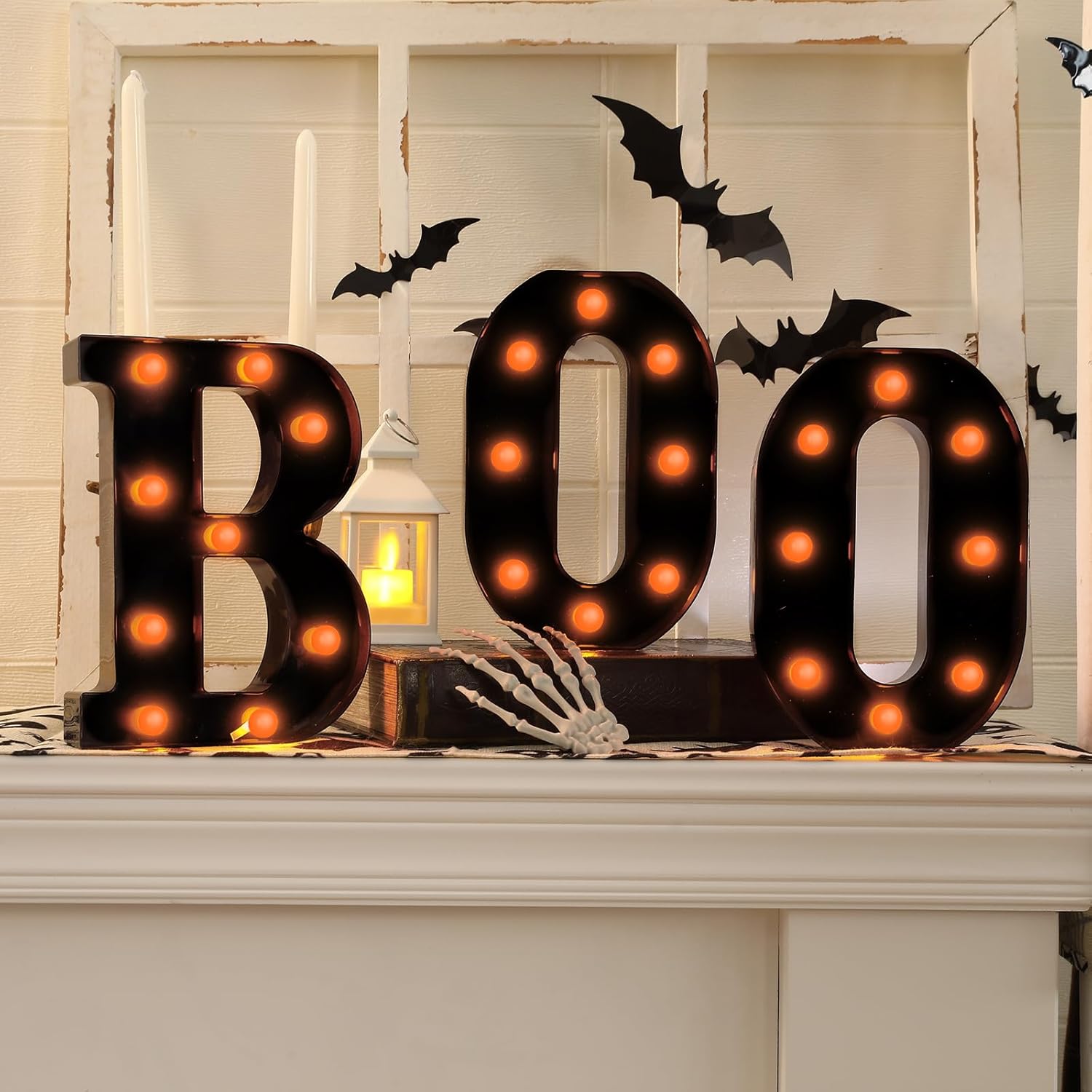 Light Up Letters Marquee - ตกแต่งฮาโลวีน-3 LED มาร์กีไฟตัวอักษร 