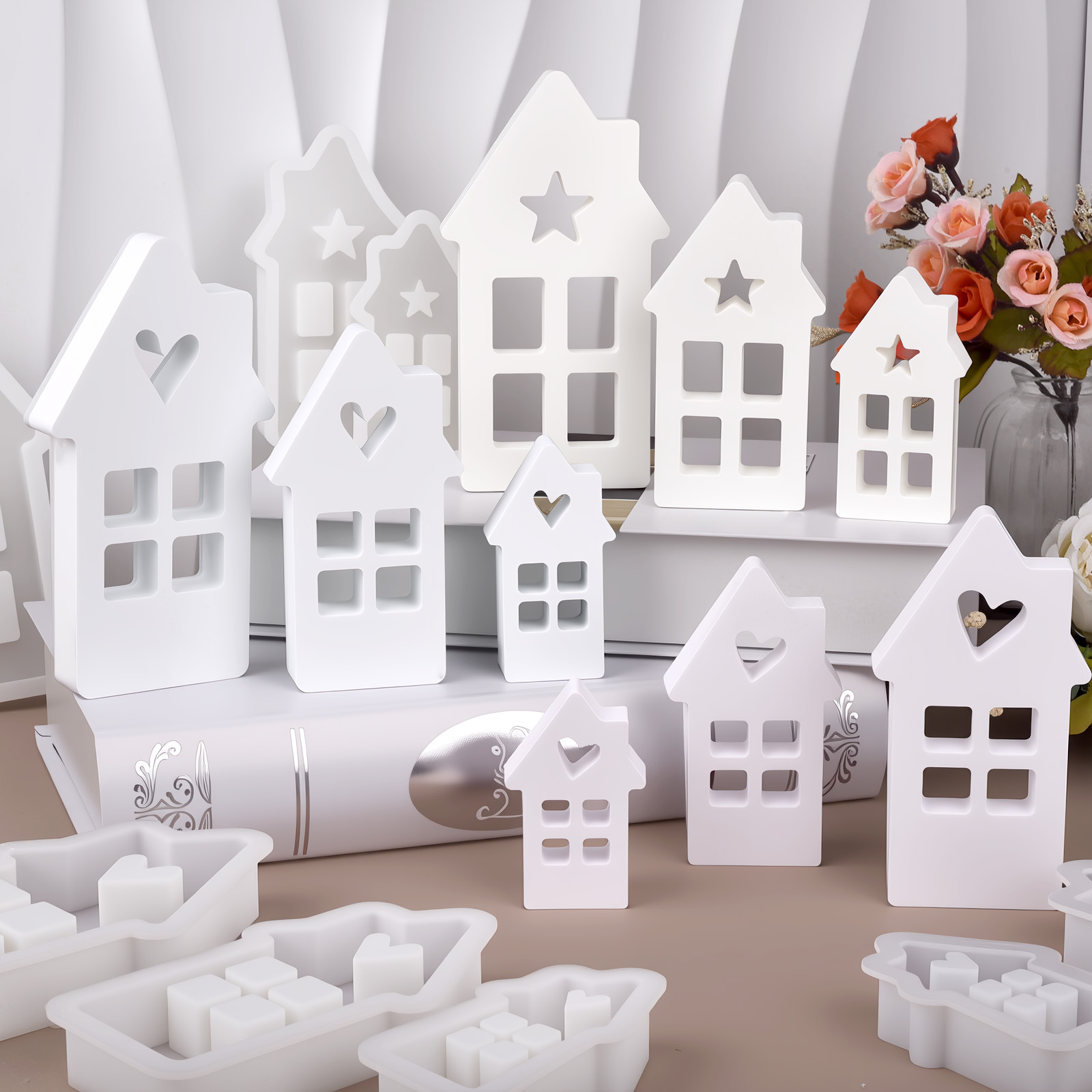 Lighting Decor House - Star Heart House แม่พิมพ์ซิลิโคน Light Heart
