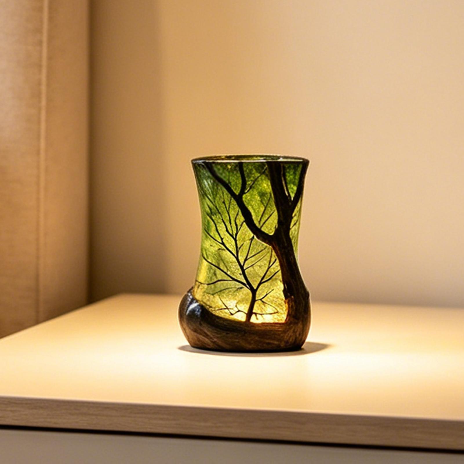 Lighting Decor For Room - โคมไฟตั้งโต๊ะข้างเตียง ไฟกลางคืนลายป่า ไฟตกแต่งสร้างบรรยากาศ สำหรับบ้าน สำนักงาน ห้องนอน