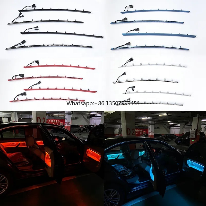 Led Lighting Decor - ไฟตกแต่งภายในห้องโดยสาร 4 ประตู แบบ LED พร้อมไฟบรรยากาศสีฟ้าและสีส้ม
