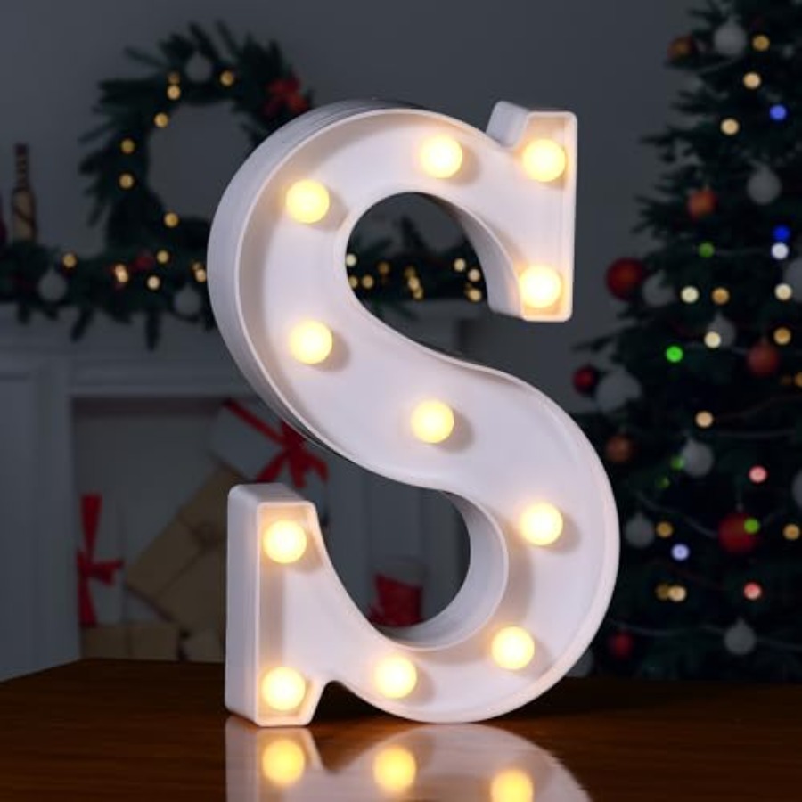 Light Up Letters Marquee - ไฟ LED ตัวอักษร ป้ายไฟประดับตกแต่ง สำหรับงานแต่งงาน/งานวันเกิด ใช้แบตเตอรี่