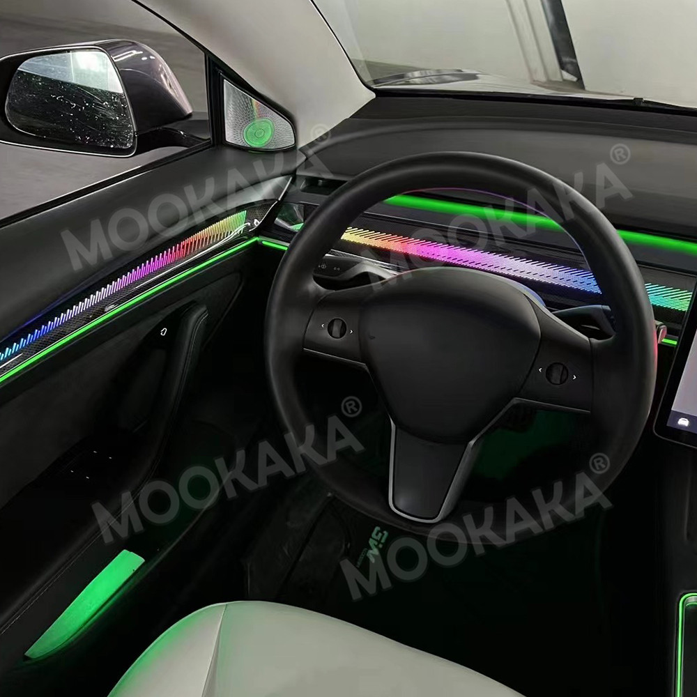 Decor Lighting India - สำหรับไฟตกแต่งภายในรถยนต์ Tesla Model 3 Y พร้อมหน้าจอแสดงผล