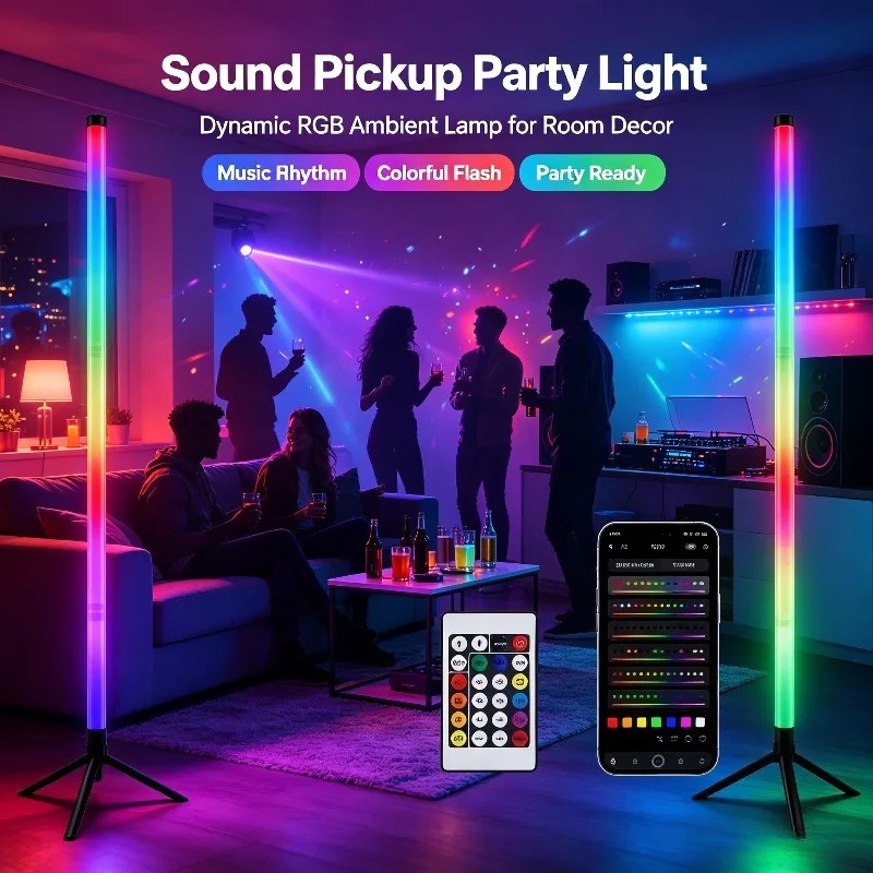Lighting Decor For Room - โคมไฟตั้งพื้น RGB ขนาด 120 ซม. 2