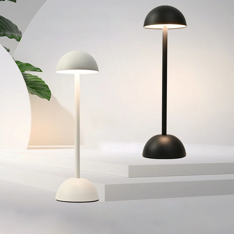 Mushroom Table Lamp - โคมไฟ LED ทรงเห็ดแบบนอร์ดิก, โคมไฟ USB แบบสัมผัสชาร์จไฟได้สำหรับติดบ้านห้องนอนหอพักหรืออ่านหนังสือข้างเตียงโต๊ะกลางคืน