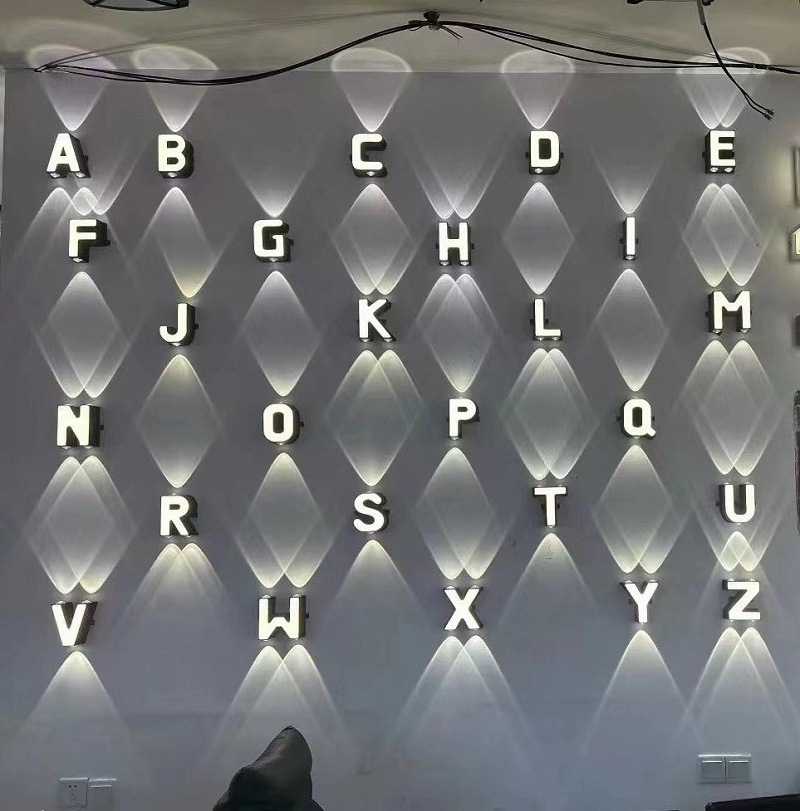 Led Lighting Decor - ไฟติดผนังกันน้ำกลางแจ้ง IP65 ไฟตกแต่งภายในบ้าน ตกแต่งร้านค้า ร้านอาหาร ตัวอักษร