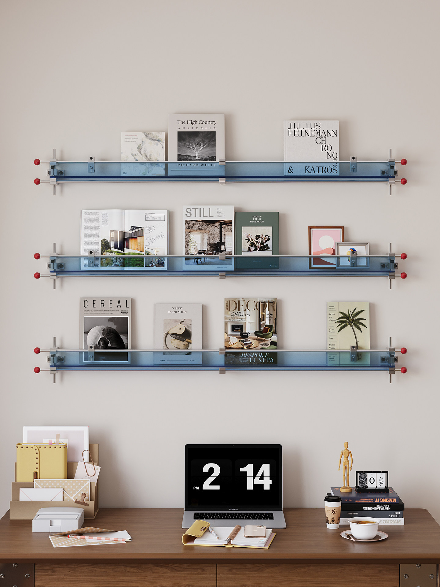 ชั้นวางนิตยสารอะคริลิคแบบติดผน - Lighting And Decor Magazine บทวิจารณ์และราคา