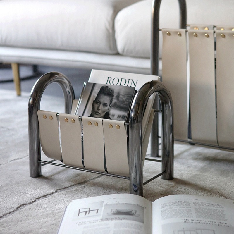 ชั้นวางนิตยสารหนังโลหะหรูหราทั - Lighting And Decor Magazine บทวิจารณ์และราคา