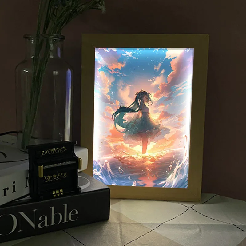 ชุดภาพวาดแสง Hatsune Miku จิตร - Lighting Decor Photos บทวิจารณ์และราคา