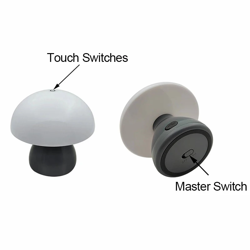 เห็ด LED โคมไฟตั้งโต๊ะชาร์จ To - Mushroom Table Lamp บทวิจารณ์และราคา