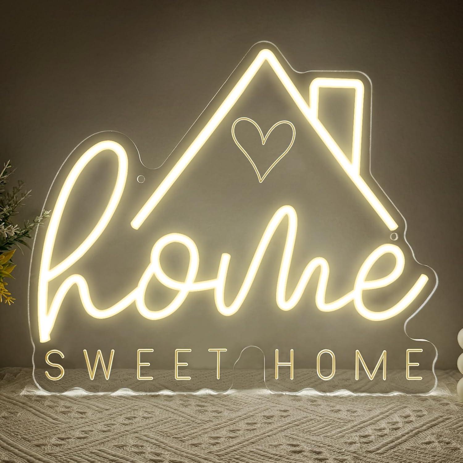 ป้ายไฟนีออน Sweet Home ไฟ LED  - Lighting Decor For Room บทวิจารณ์และราคา