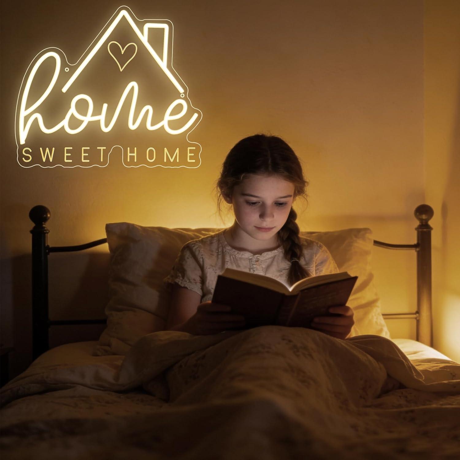 ป้ายไฟนีออน Sweet Home ไฟ LED  - Lighting Decor For Room บทวิจารณ์และราคา
