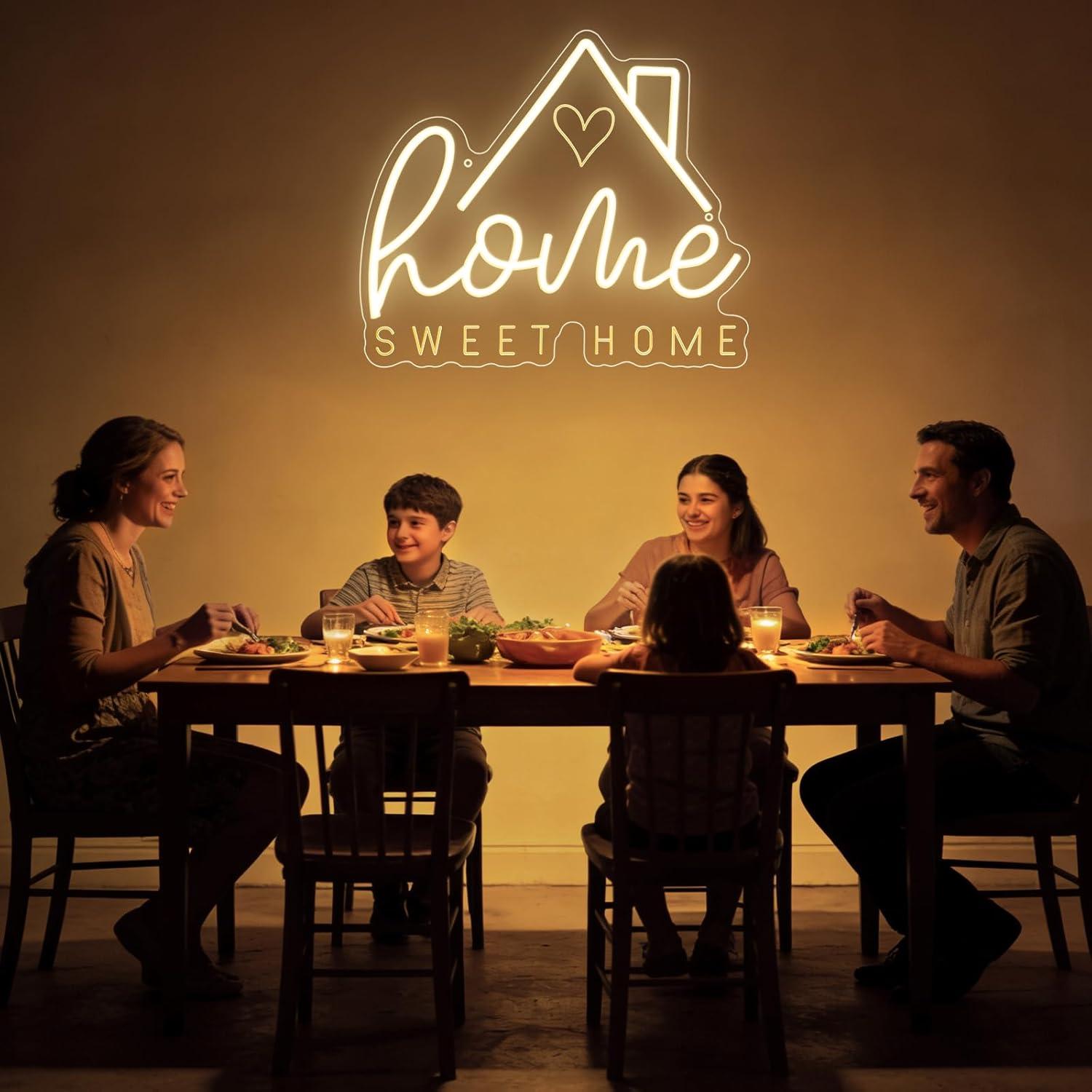 ป้ายไฟนีออน Sweet Home ไฟ LED  - Lighting Decor For Room บทวิจารณ์และราคา