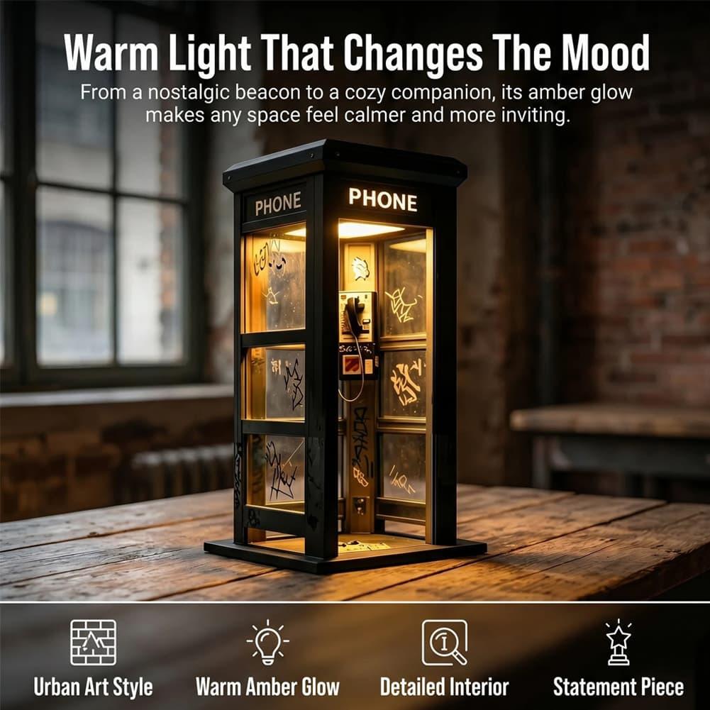 โคมไฟตั้งโต๊ะรูปตู้โทรศัพท์กรา - Led Lighting Decor บทวิจารณ์และราคา