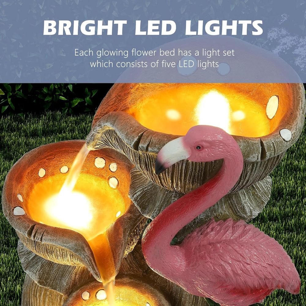 น้ำตกในสวน 5 ชั้น พร้อมไฟ LED  - Lighting Decor House บทวิจารณ์และราคา