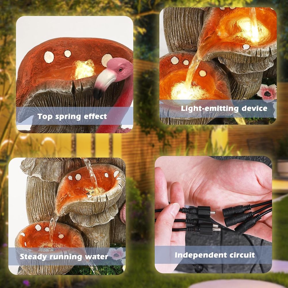 น้ำตกในสวน 5 ชั้น พร้อมไฟ LED  - Lighting Decor House บทวิจารณ์และราคา
