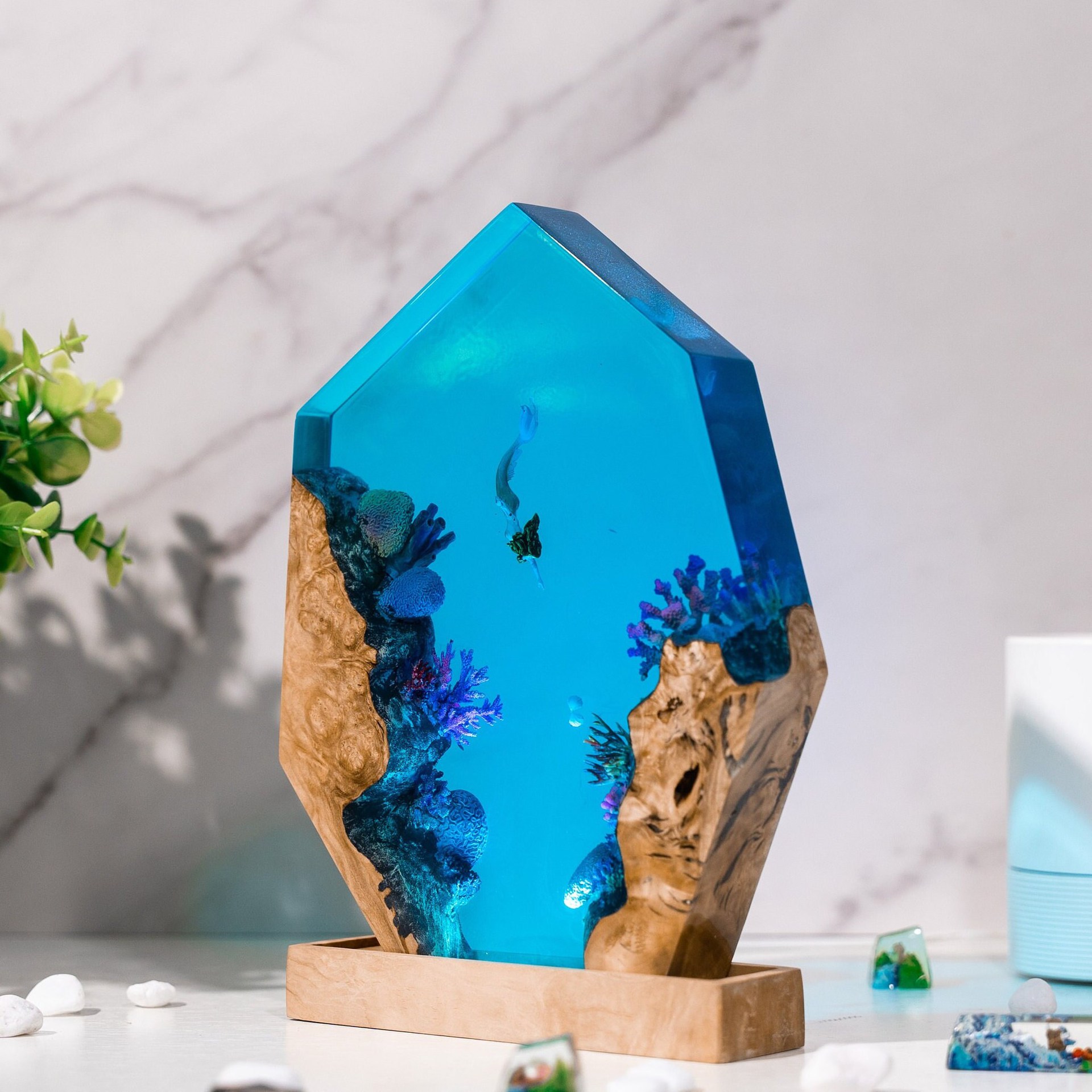 โคมไฟเรซิ่นแบบกำหนดเอง โคมไฟตั - Lighting Room Decor Items บทวิจารณ์และราคา