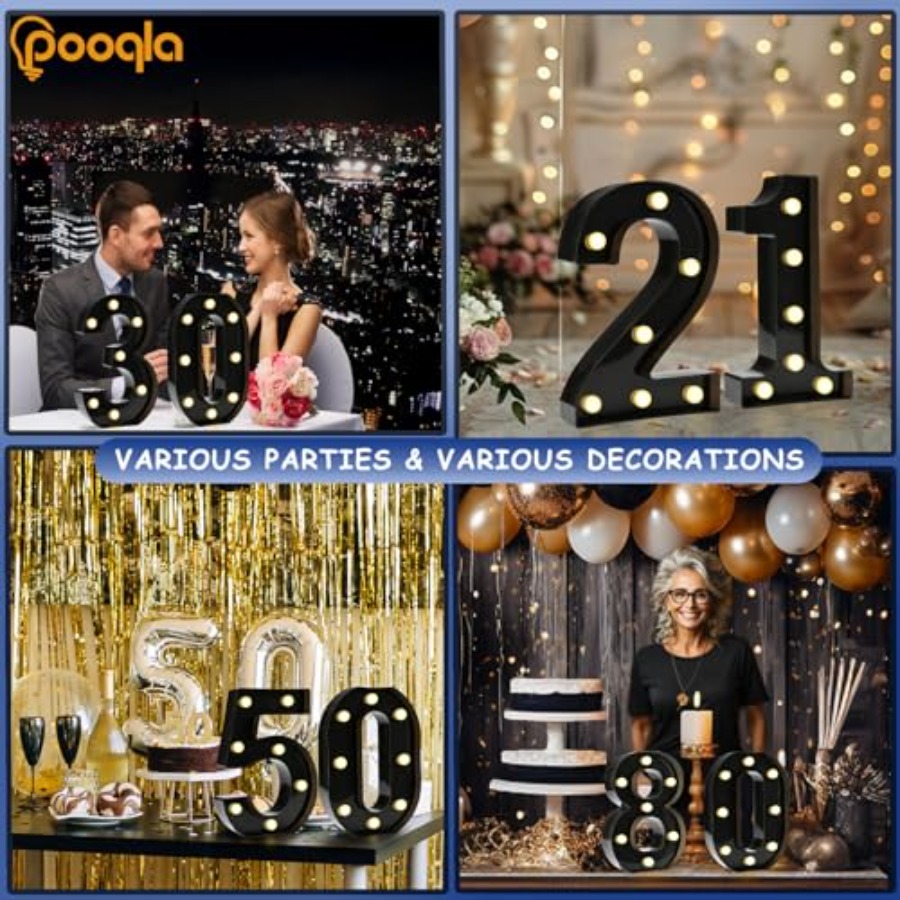 ไฟ LED ตกแต่งรูปตัวเลขและตัวอั - Light Up Letters Marquee บทวิจารณ์และราคา