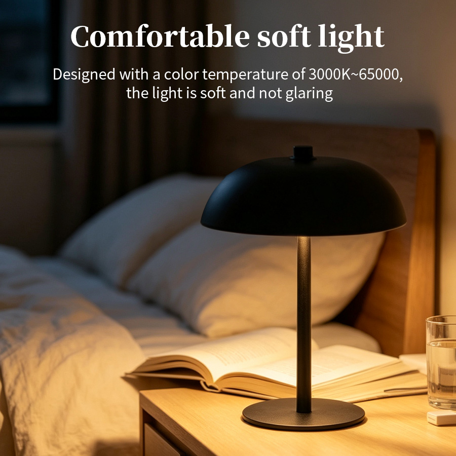 โคมไฟตั้งโต๊ะไร้สายรูปทรงเห็ด  - Mushroom Table Lamp บทวิจารณ์และราคา