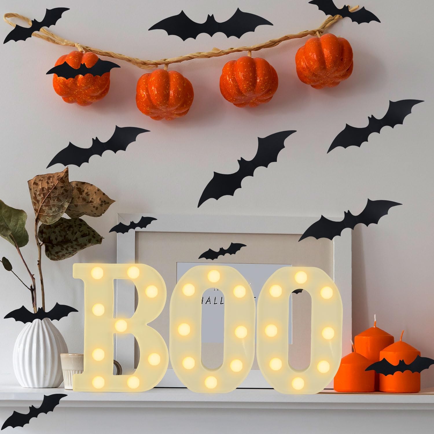 ไฟตกแต่งฮาโลวีนในร่ม - ไฟตัวอั - Light Up Letters Marquee บทวิจารณ์และราคา