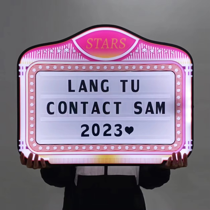 แท่นโชว์เครื่องดื่ม LED แบบพรี - Light Up Letters Marquee บทวิจารณ์และราคา