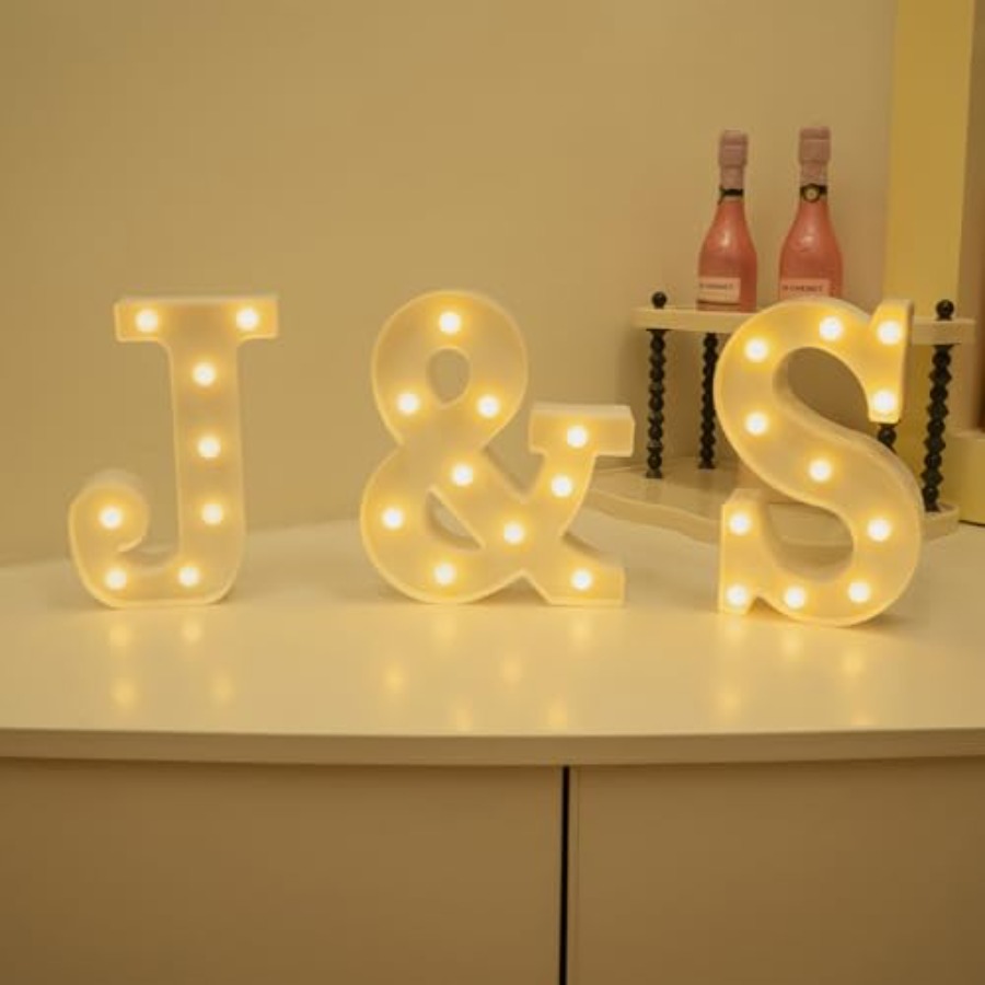 ไฟ LED ตัวอักษร ป้ายไฟประดับตก - Light Up Letters Marquee บทวิจารณ์และราคา
