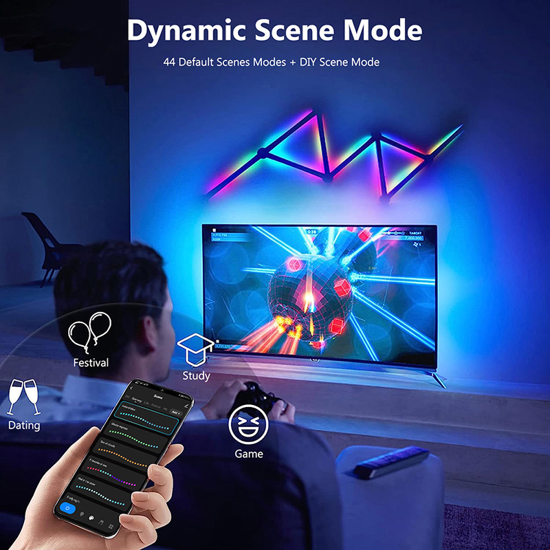 โคมไฟติดผนัง RGB อัจฉริยะ, ไฟ  - Lighting Decor For Room บทวิจารณ์และราคา