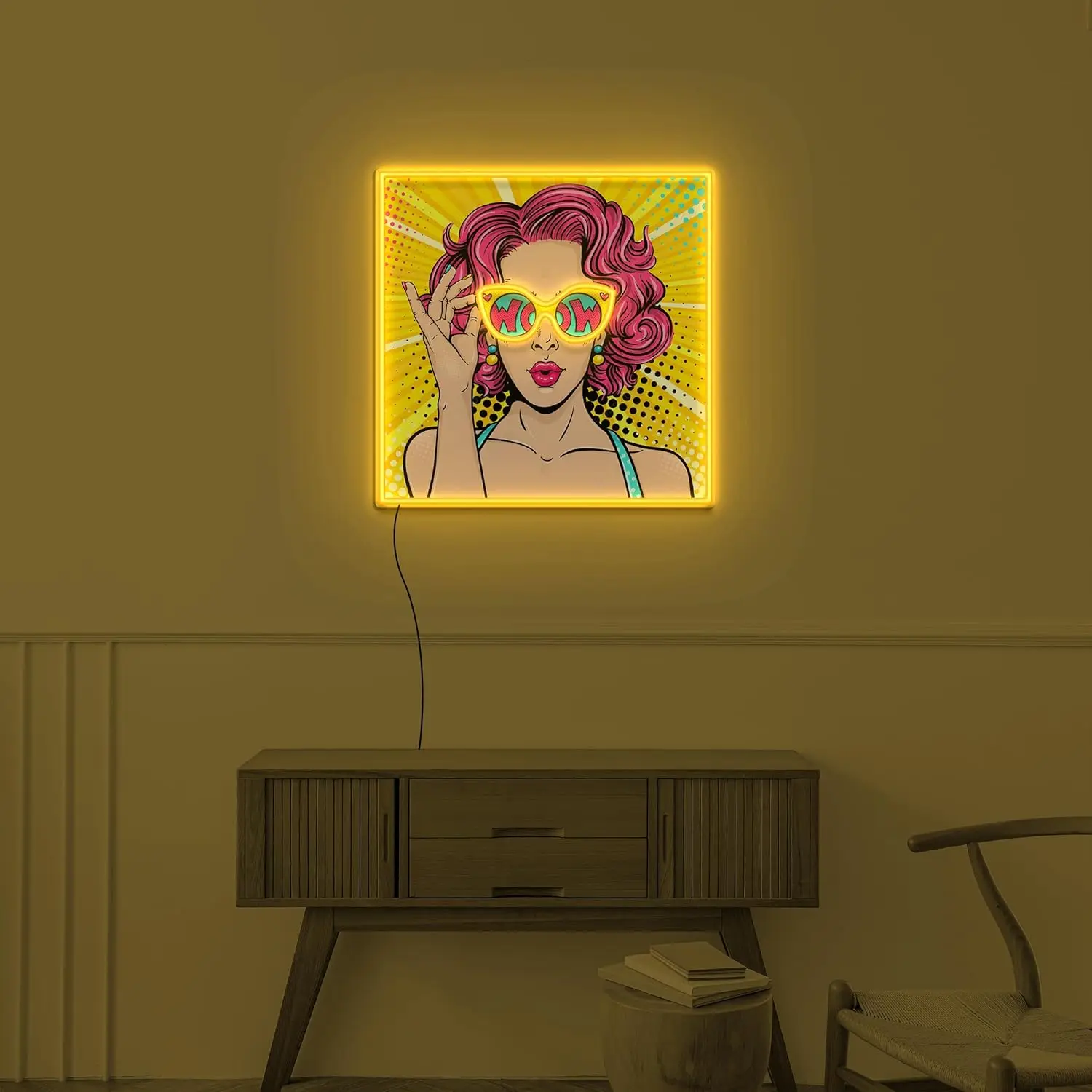 ป้ายไฟนีออน Wow Lady Uv Pop สไ - Lighting Decor Wow บทวิจารณ์และราคา