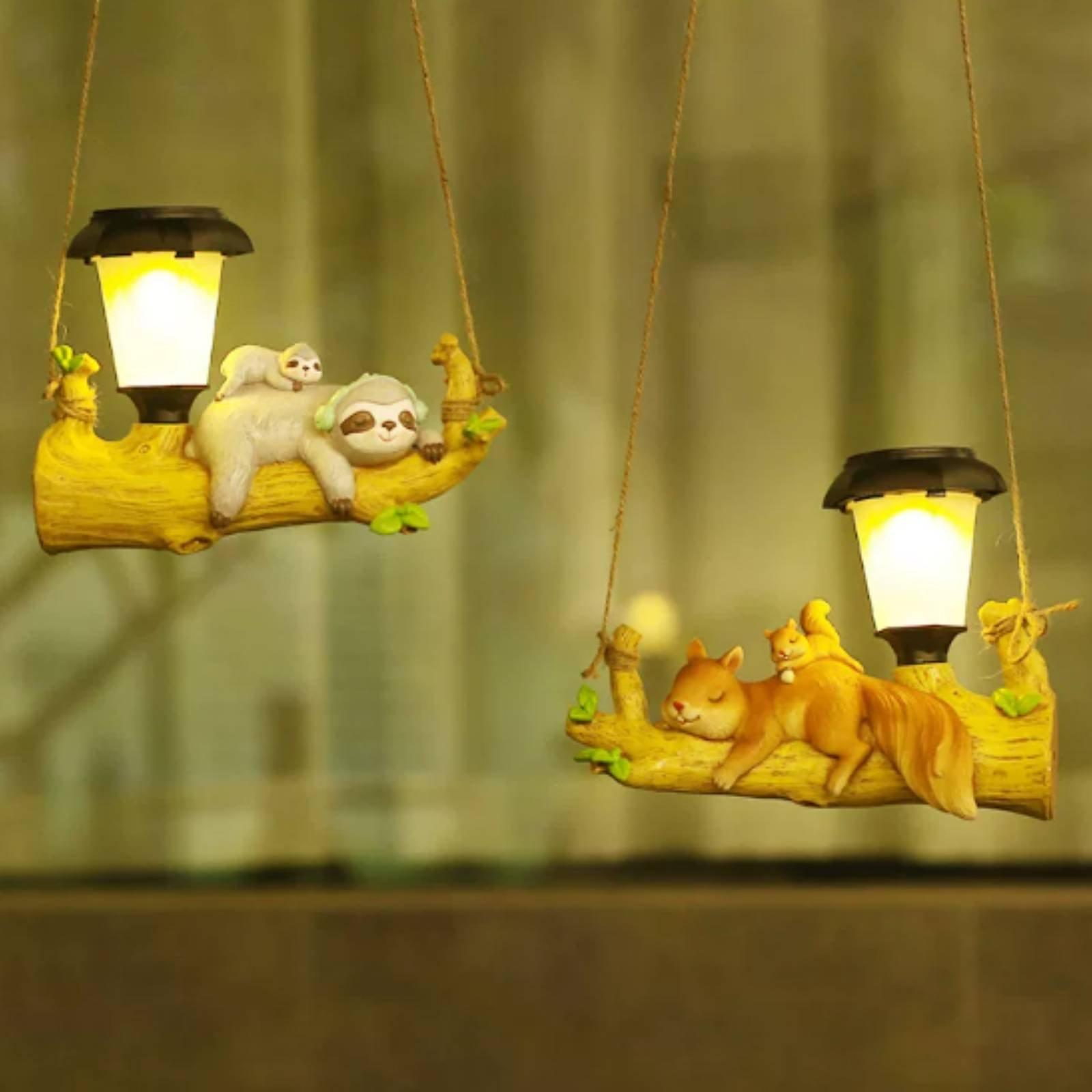 โคมไฟแขวนกลางแจ้งพลังงานแสงอาท - Yard Lighting Decor บทวิจารณ์และราคา