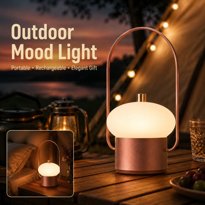 โคมไฟตั้งโต๊ะรูปเห็ดแบบพกพา ชา - Mushroom Table Lamp บทวิจารณ์และราคา