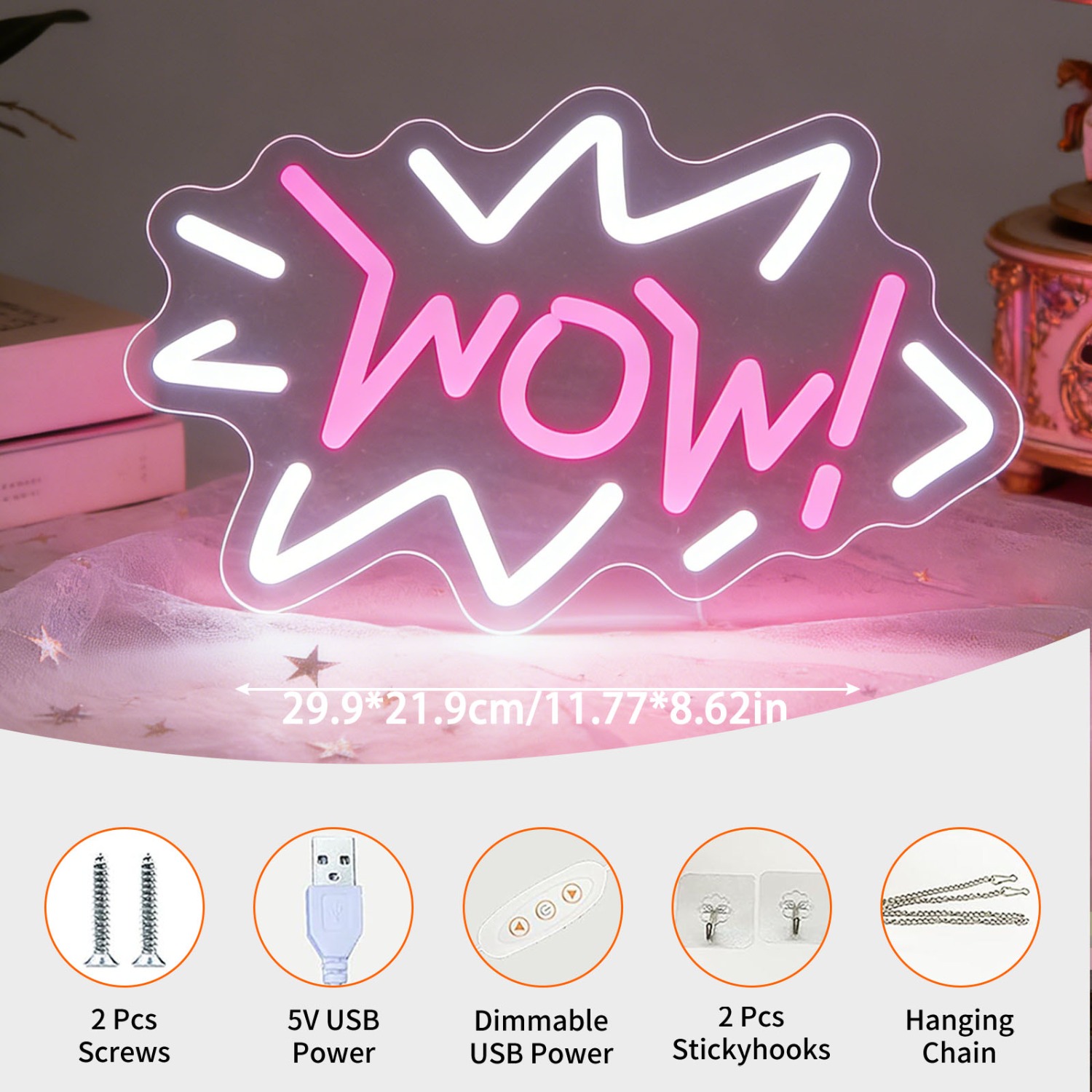 ป้ายไฟนีออน LED ป๊อปอาร์ต ไฟปร - Lighting Decor Wow บทวิจารณ์และราคา