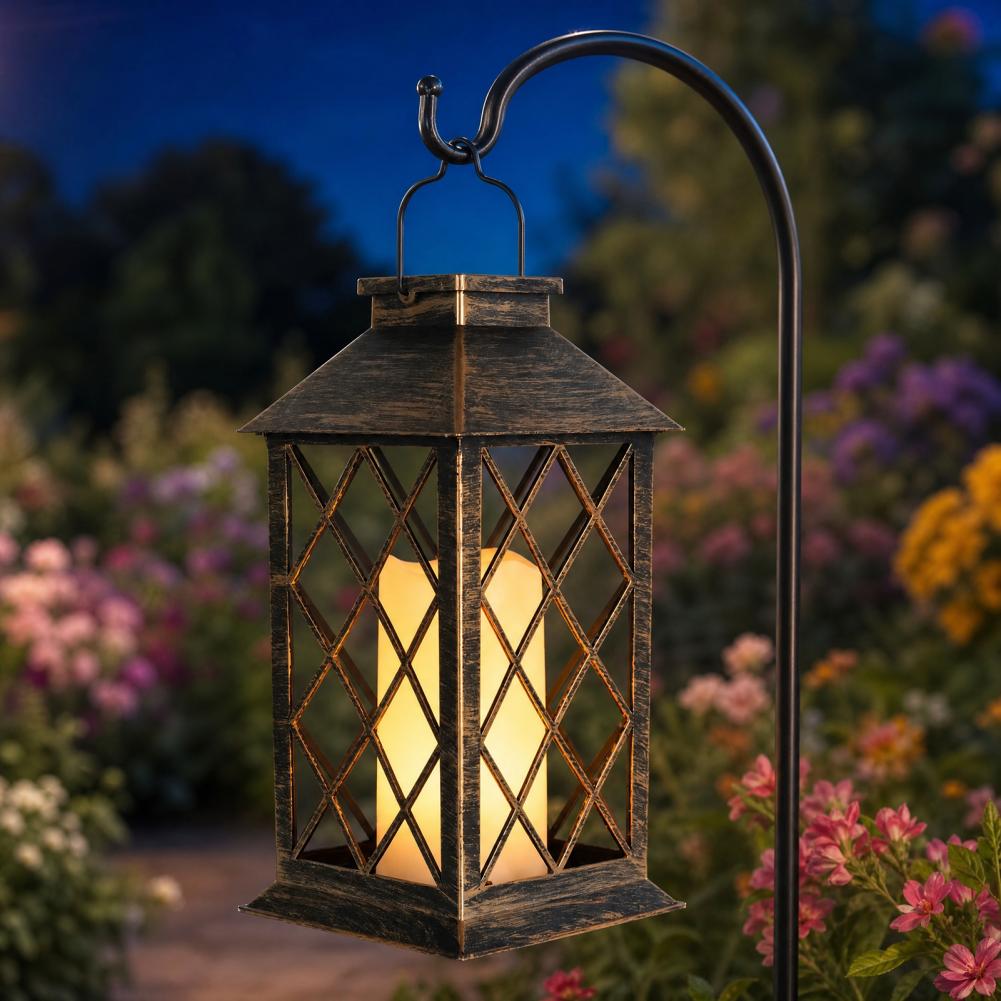 โคมไฟพลังงานแสงอาทิตย์แบบย้อนย - Yard Lighting Decor บทวิจารณ์และราคา