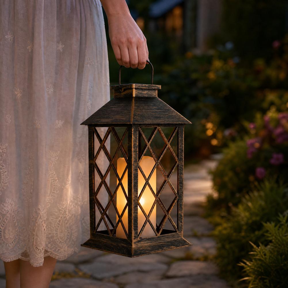โคมไฟพลังงานแสงอาทิตย์แบบย้อนย - Yard Lighting Decor บทวิจารณ์และราคา