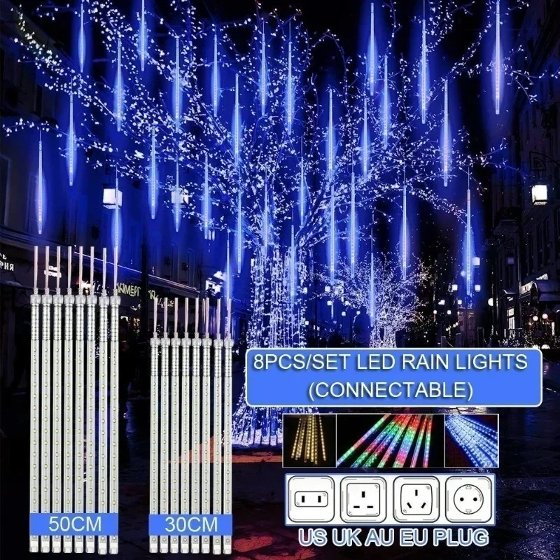 30 ซม./50 ซม.ฝนดาวตกกันน้ํา 8  - Decor Lighting Uk บทวิจารณ์และราคา