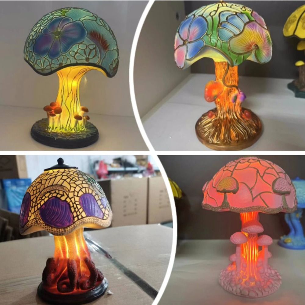 โคมไฟตั้งโต๊ะดีไซน์สวยงามคุณภา - Mushroom Table Lamp บทวิจารณ์และราคา