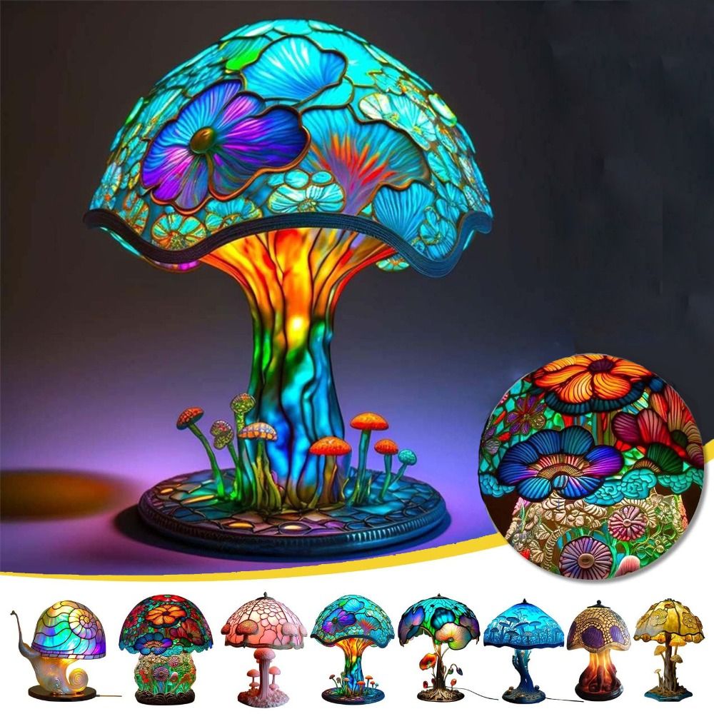 โคมไฟตั้งโต๊ะดีไซน์สวยงามคุณภา - Mushroom Table Lamp บทวิจารณ์และราคา