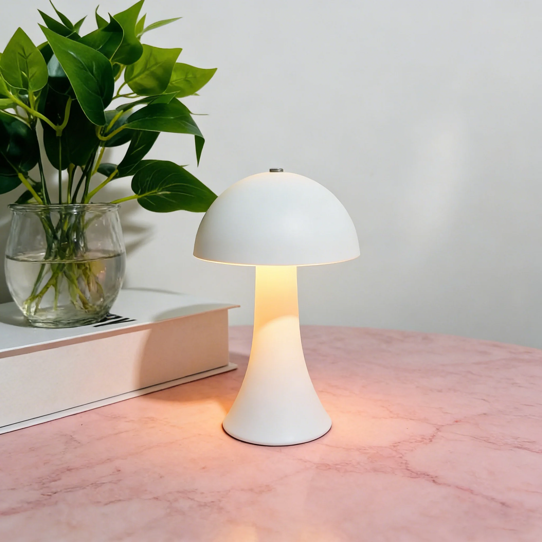 โคมไฟตั้งโต๊ะ LED แบบชาร์จไฟได - Mushroom Table Lamp บทวิจารณ์และราคา