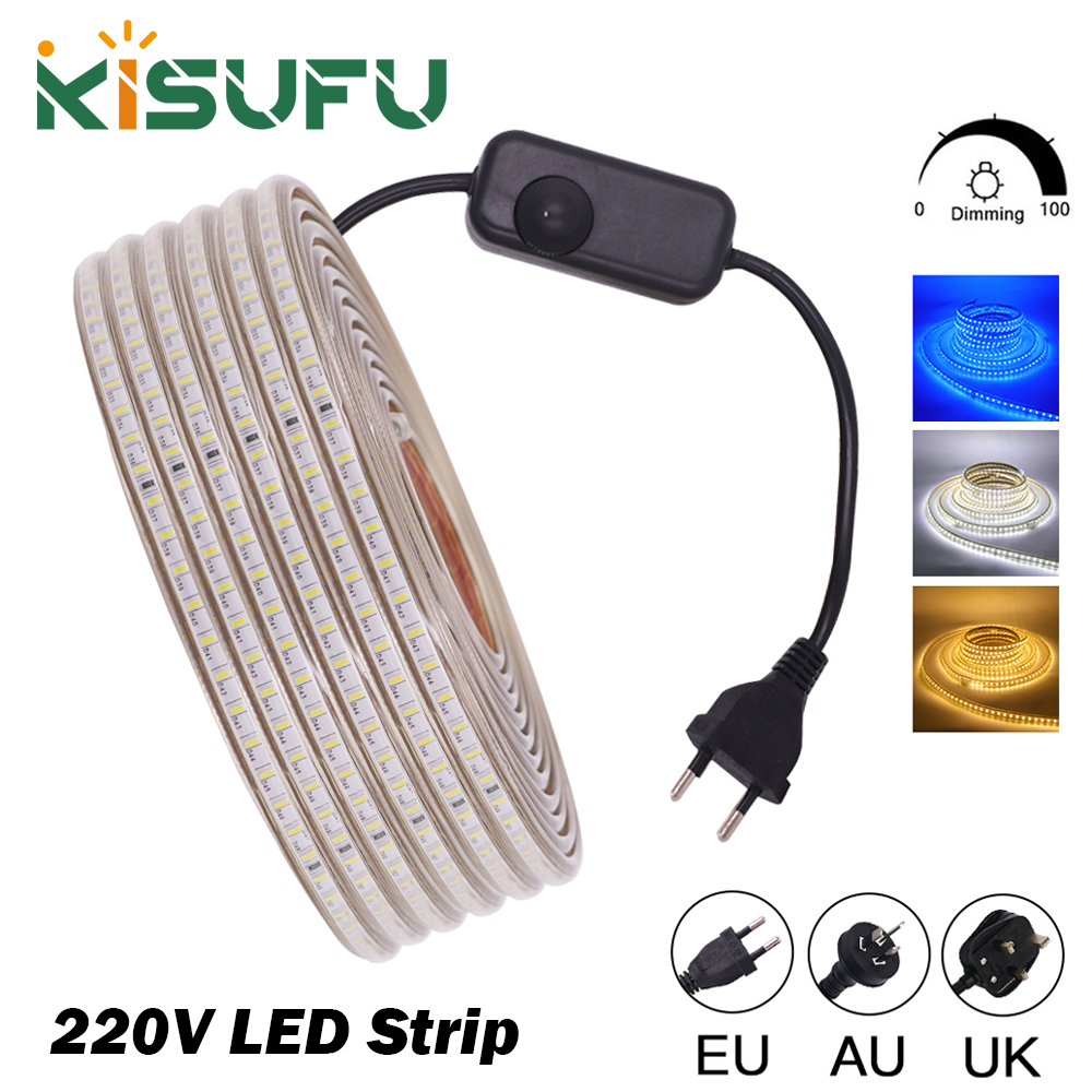 แถบ LED 220V พร้อมตัวหรี่ไฟ EU - Decor Lighting Uk บทวิจารณ์และราคา