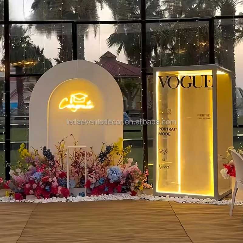 ฉากหลังงานแต่งงาน กรอบโลหะสำหร - Lighting And Decor Magazine บทวิจารณ์และราคา