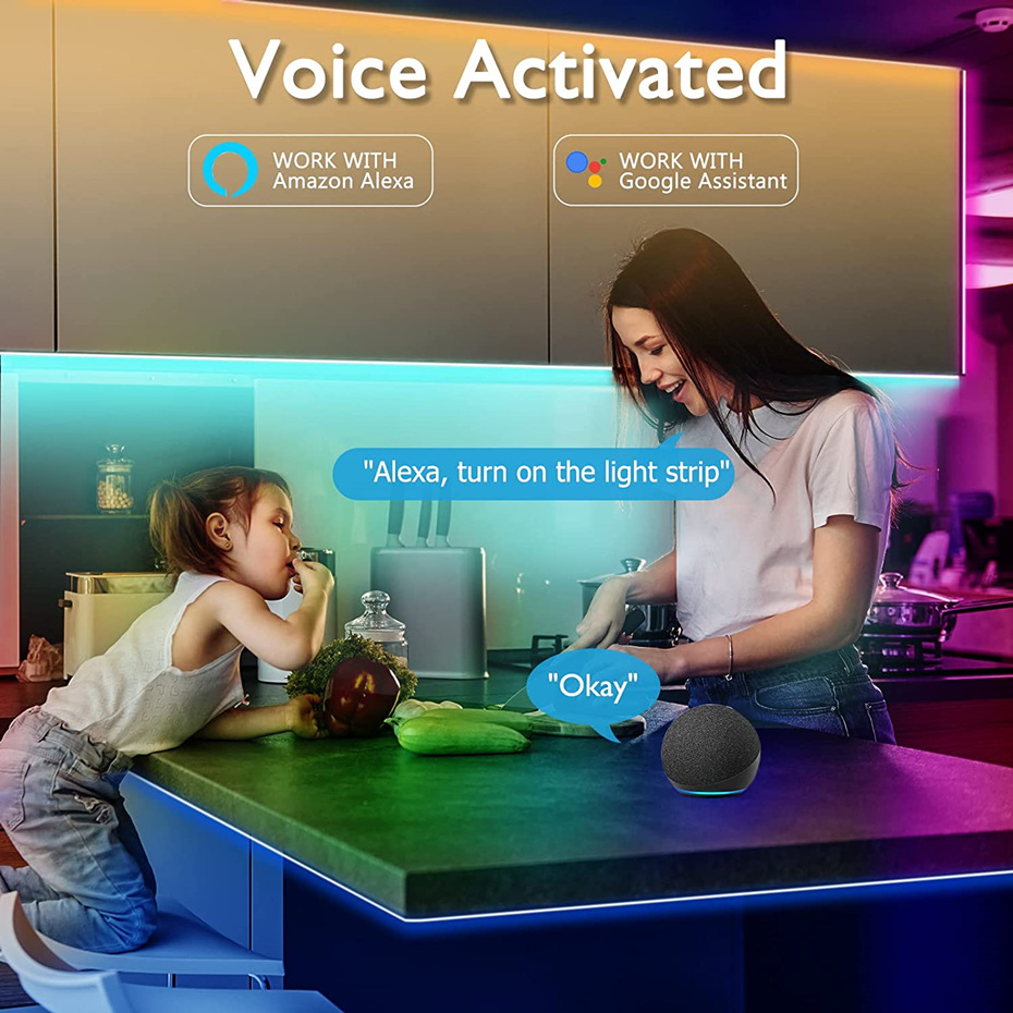 ไฟนีออน LED RGB ควบคุมผ่าน WiF - Decor Lighting Uk บทวิจารณ์และราคา
