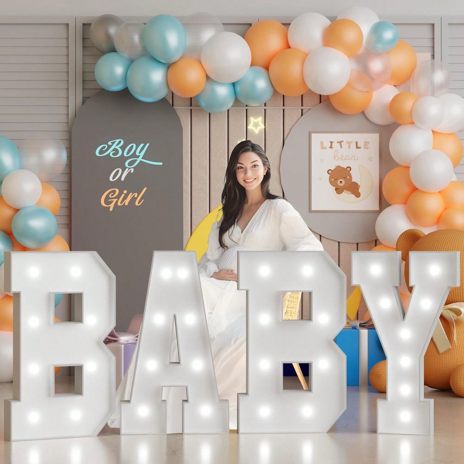 ป้ายไฟอักษรดิจิตอลขนาด 91.5 ซม - Light Up Letters Marquee บทวิจารณ์และราคา
