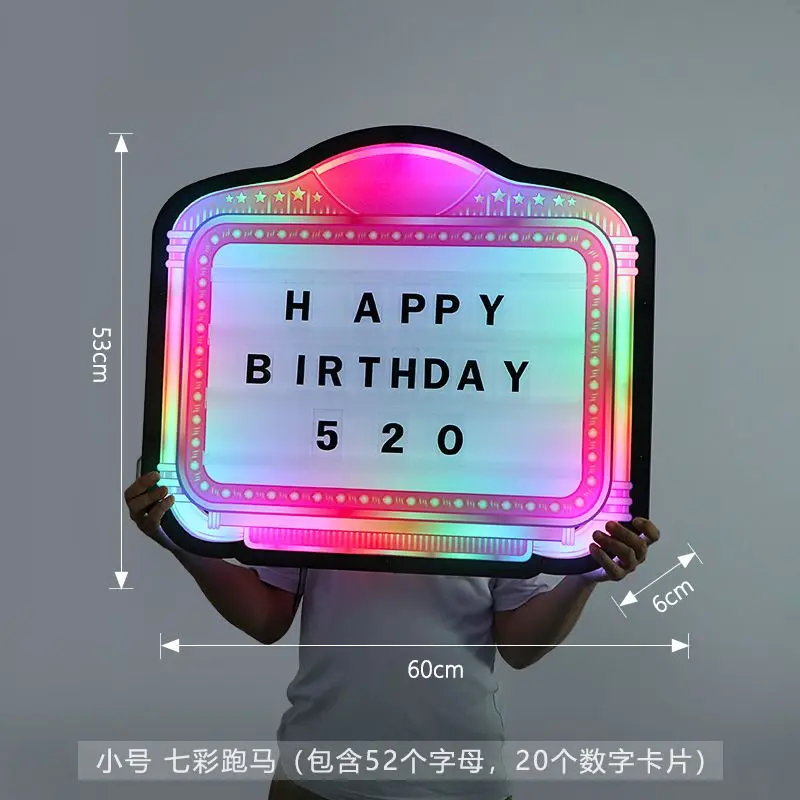 ป้ายไฟ LED แบบคลาสสิกสำหรับไนต - Light Up Letters Marquee บทวิจารณ์และราคา