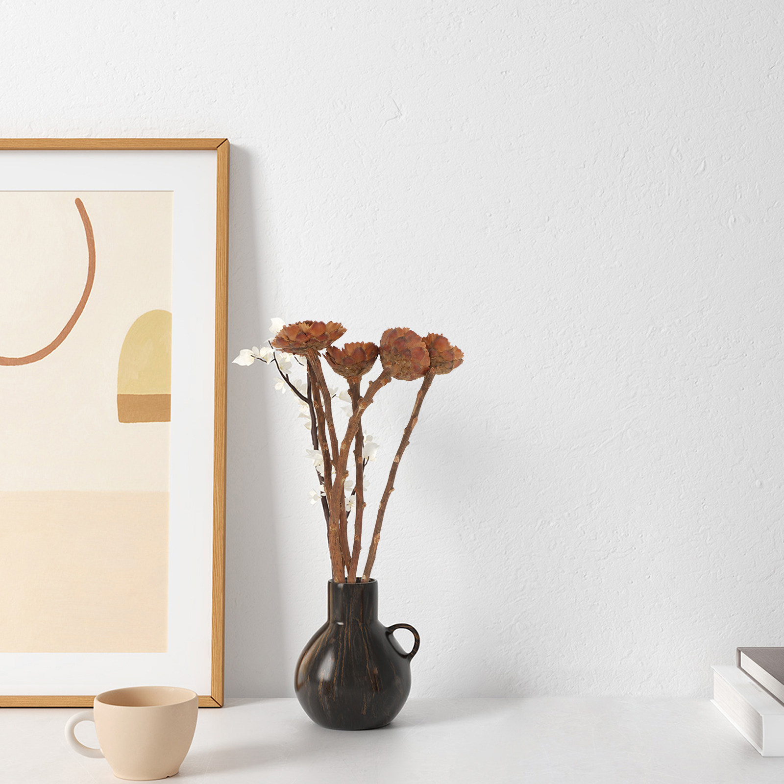 5 ชิ้น ช่อดอกทานตะวันแห้งนำเข้ - Lighting Decor Photos บทวิจารณ์และราคา