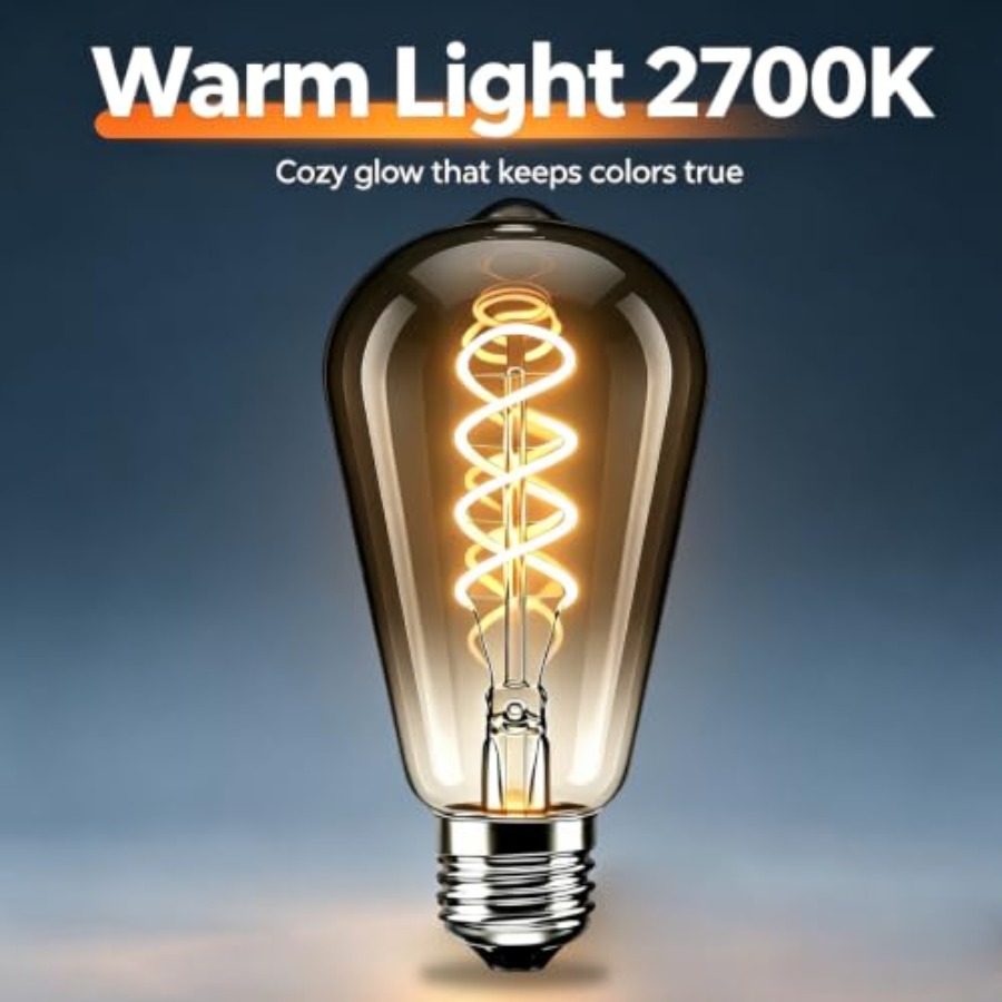 4 แพ็ค ST64 หลอดไฟ LED เอดิสัน - Led Lighting Decor บทวิจารณ์และราคา