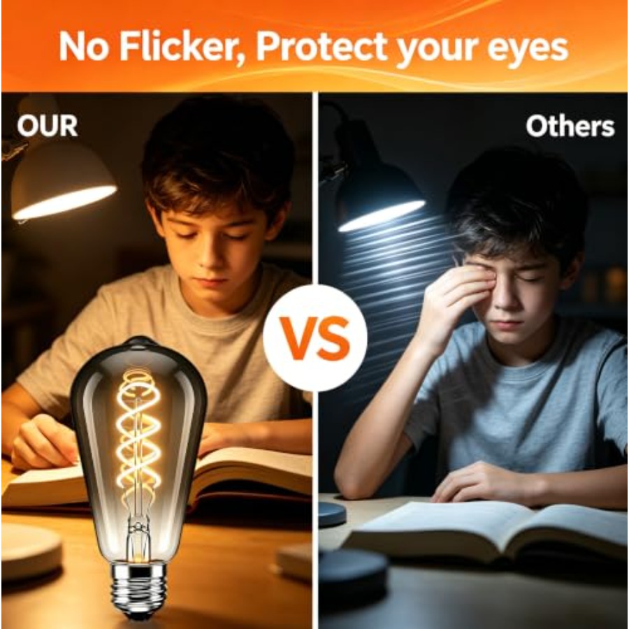 4 แพ็ค ST64 หลอดไฟ LED เอดิสัน - Led Lighting Decor บทวิจารณ์และราคา