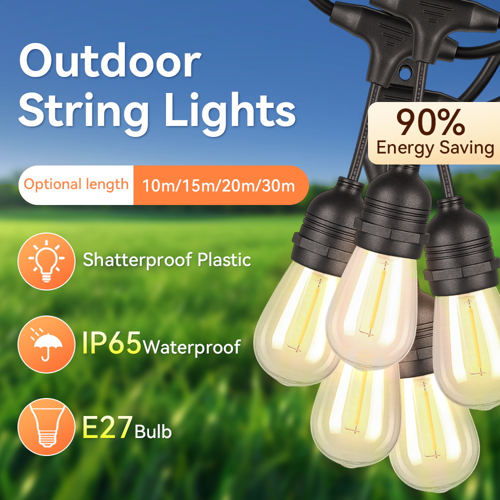 ไฟสตริง LED สำหรับภายนอกอาคาร  - Decor Lighting Uk บทวิจารณ์และราคา