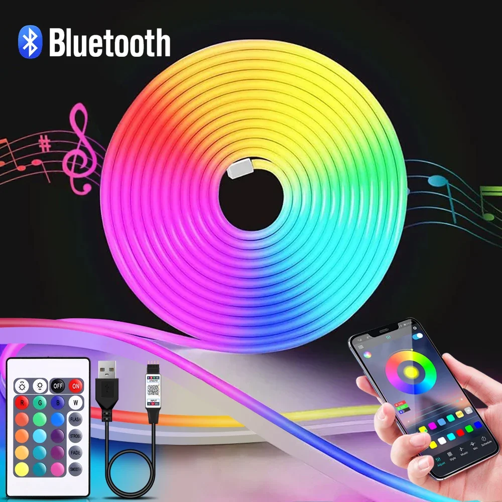 ไฟนีออน LED RGB ขนาด 1-5 เมตร  - Lighting Decor For Room บทวิจารณ์และราคา